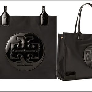 Tory Burch Ella Patent Nylon Tote
